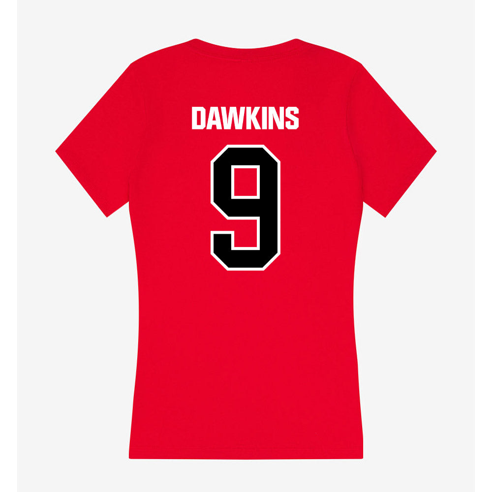 Youngstown State - NCAA Men's Basketball : Bryson Dawkins - Women's V-Neck T-Shirt-1