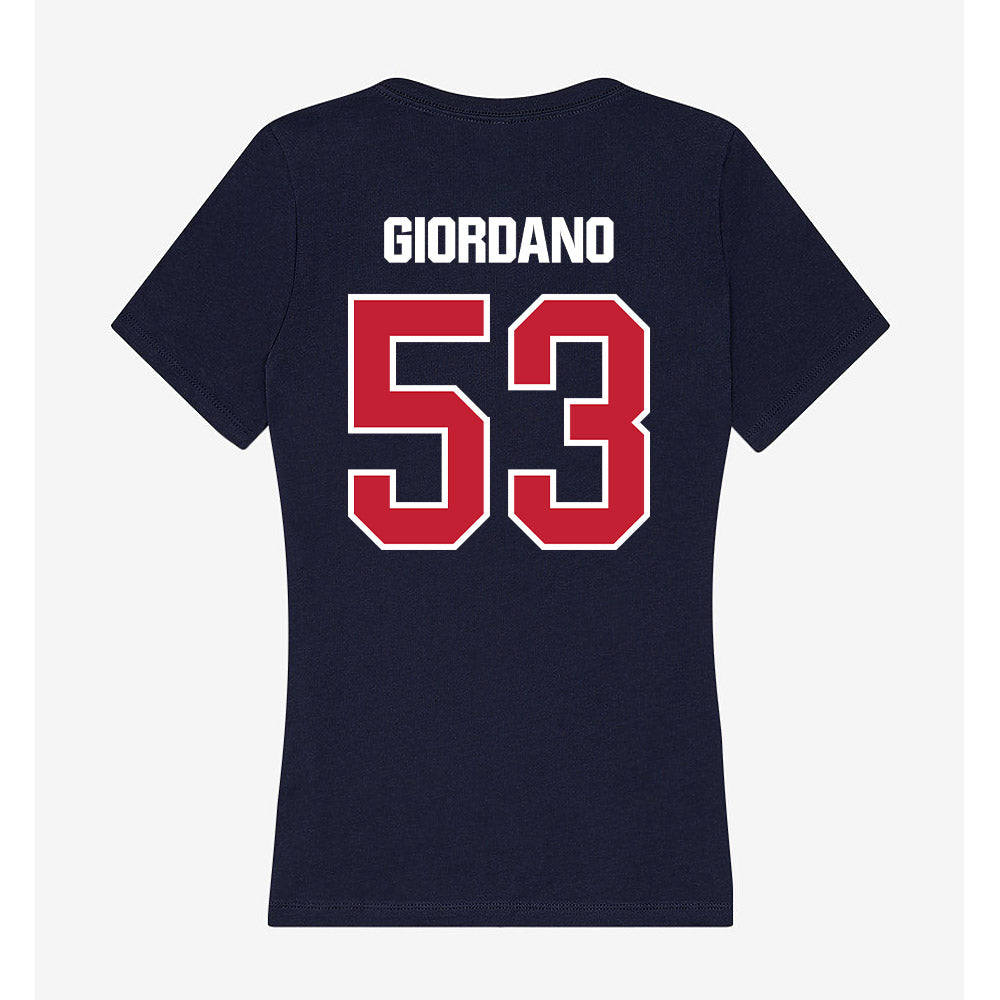 Richmond - NCAA Baseball : Joey Giordano - Women's V-Neck T-Shirt-1