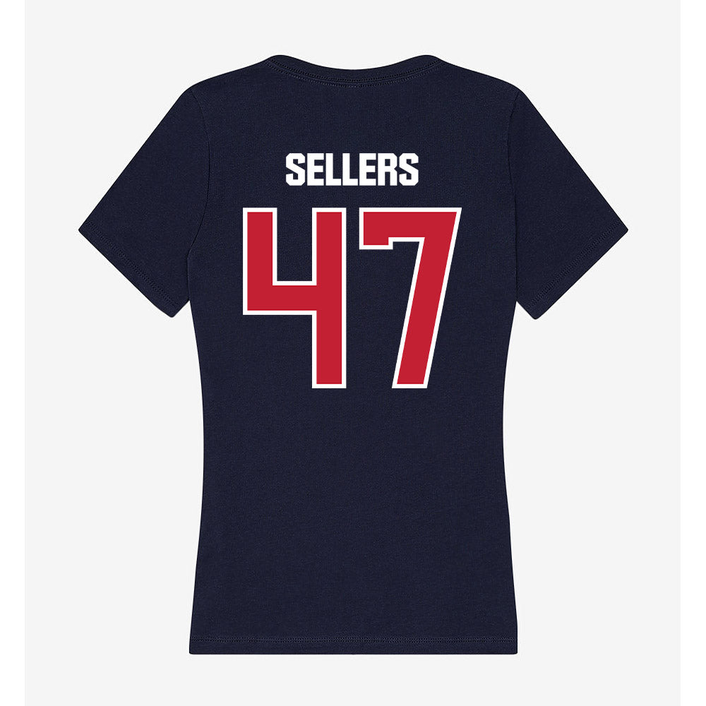 Richmond - NCAA Football : Daniel Sellers - Women's V-Neck T-Shirt-1