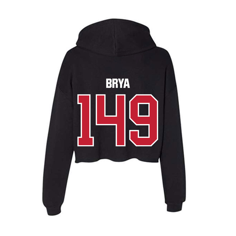 Northern Illinois - NCAA Wrestling : Jacob Brya - Women's Crop Fleece Hoodie-1