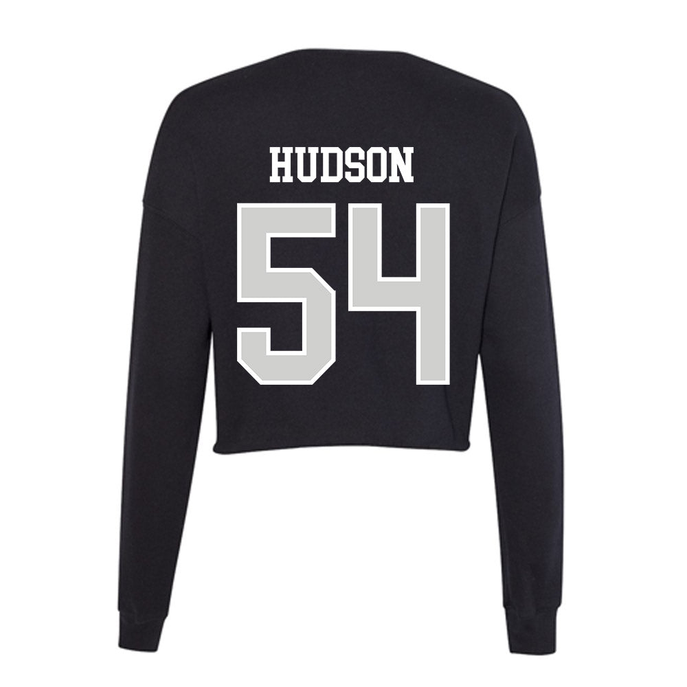 Indiana State - NCAA Football : Zeshaun Hudson - Women's Cropped Crew Fleece-1