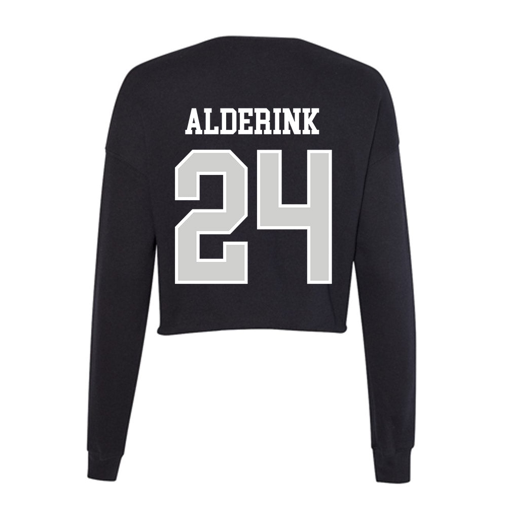 Indiana State - NCAA Men's Basketball : Merritt Alderink - Women's Cropped Crew Fleece-1