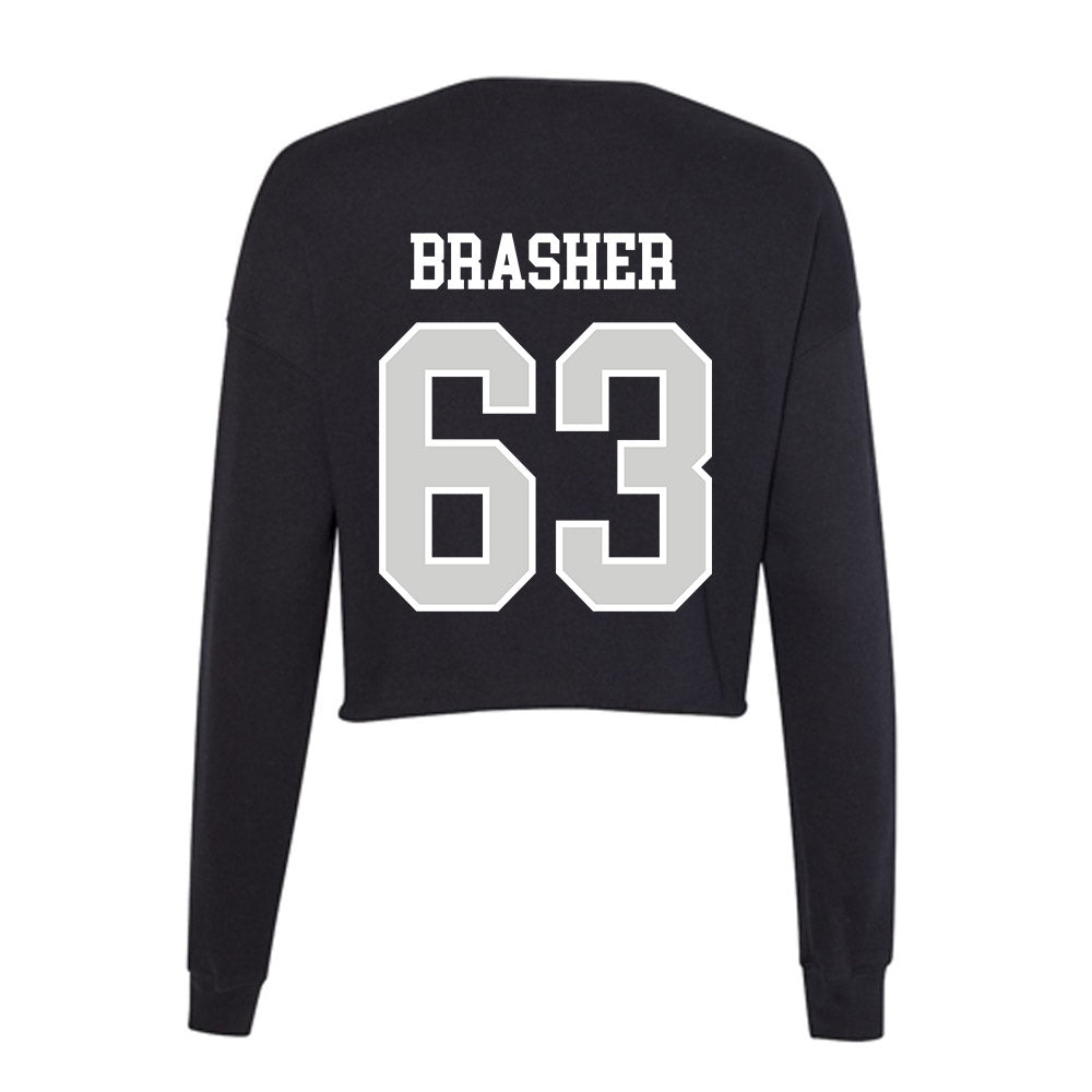 Indiana State - NCAA Football : Benjamin Brasher - Women's Cropped Crew Fleece-1