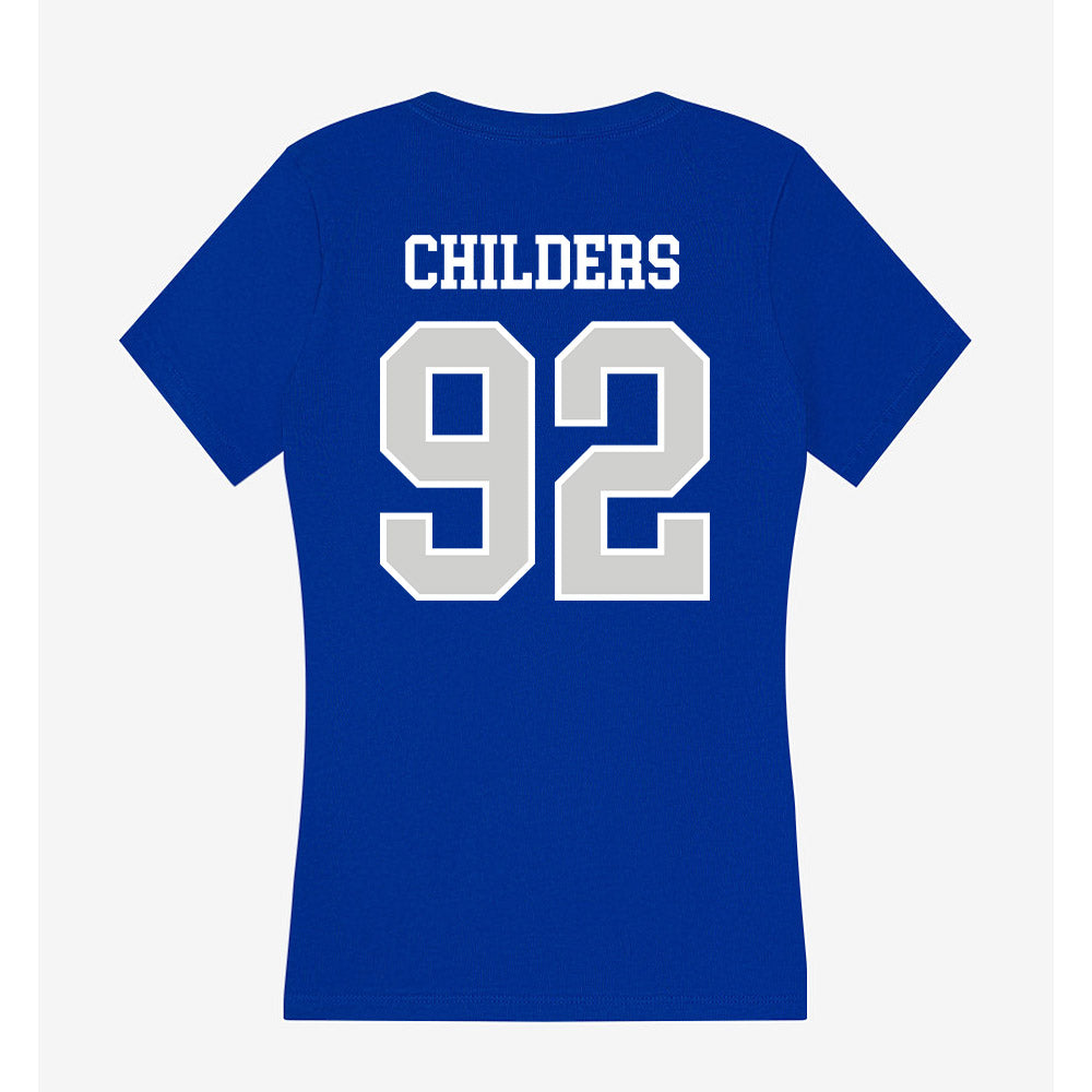 Indiana State - NCAA Football : Jayden Childers - Women's V-Neck T-Shirt-1