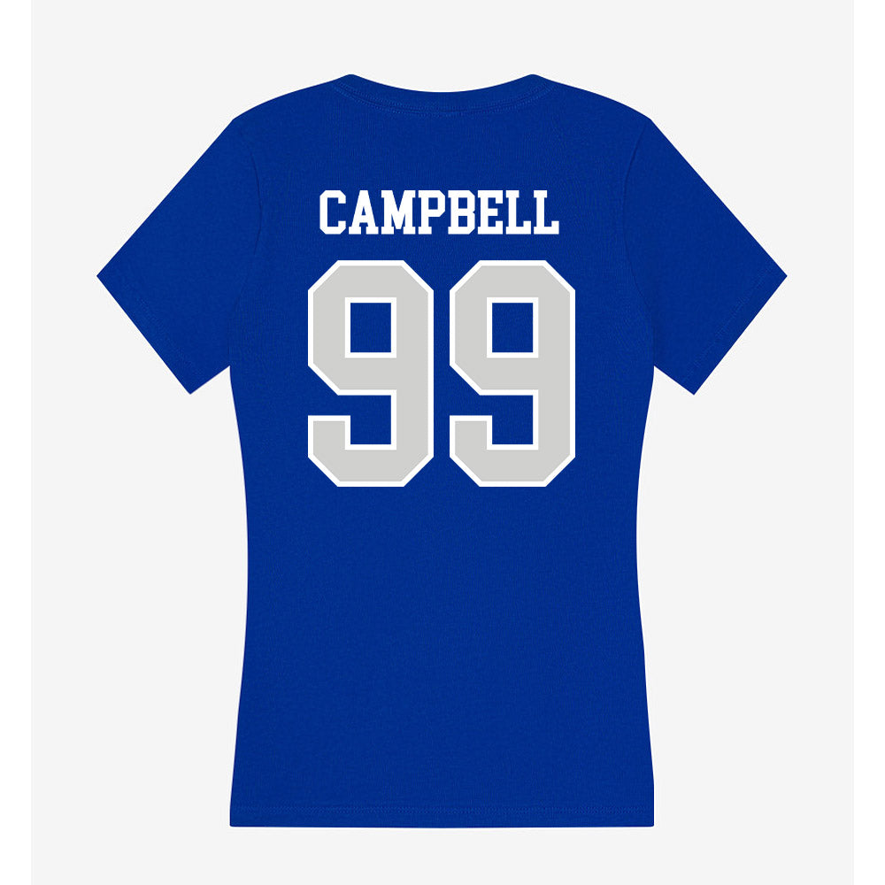 Indiana State - NCAA Football : Sirmaine Campbell - Women's V-Neck T-Shirt-1