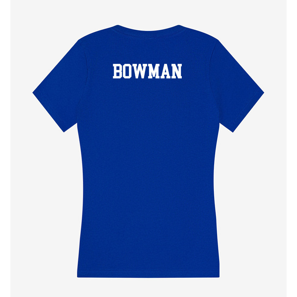 Indiana State - NCAA Women's Track & Field : Janiya Bowman - Women's V-Neck T-Shirt-1
