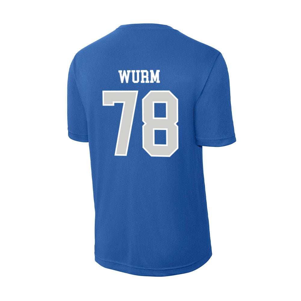 Indiana State - NCAA Football : Zac Wurm - Activewear T-Shirt-1