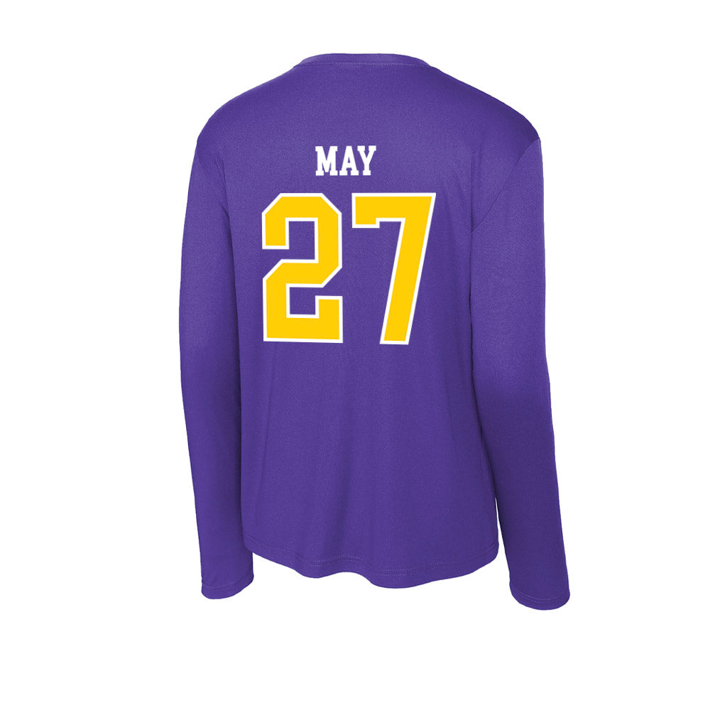 WIU - NCAA Football : Harlon May - Activewear Long Sleeve T-Shirt-1