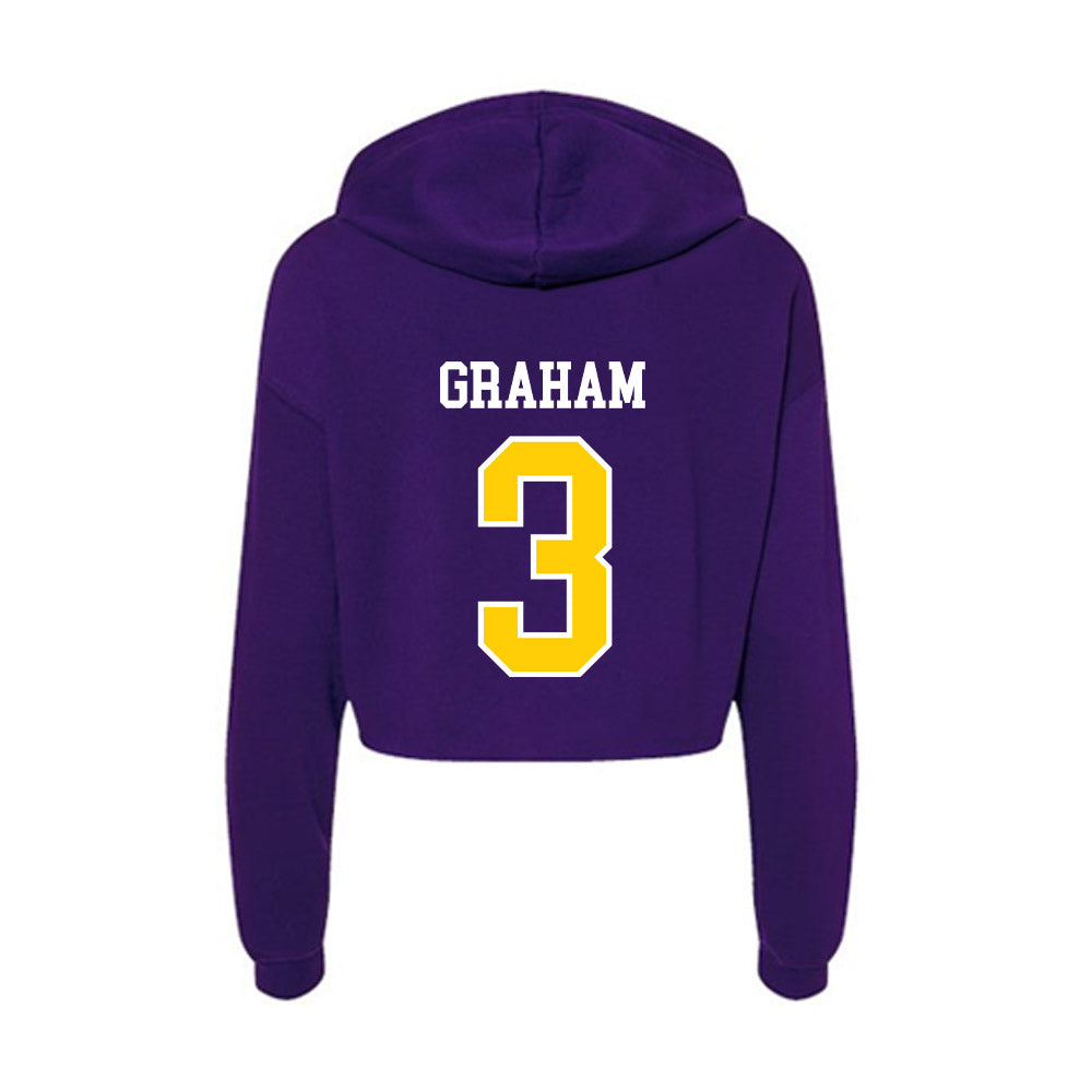WIU - NCAA Men's Soccer : Benjamin Graham - Women's Crop Fleece Hoodie-1