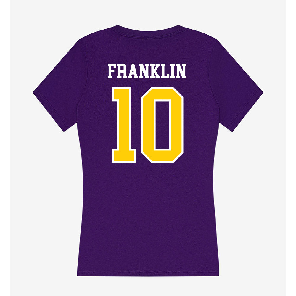 WIU - NCAA Women's Volleyball : kiyah franklin - Women's V-Neck T-Shirt-1