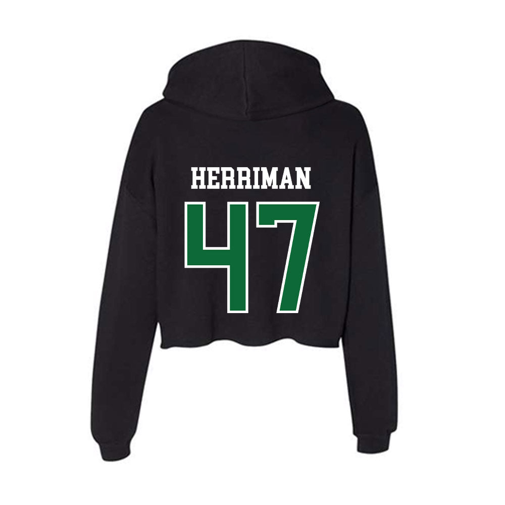 EMich - NCAA Football : Carter Herriman - Women's Crop Fleece Hoodie-1