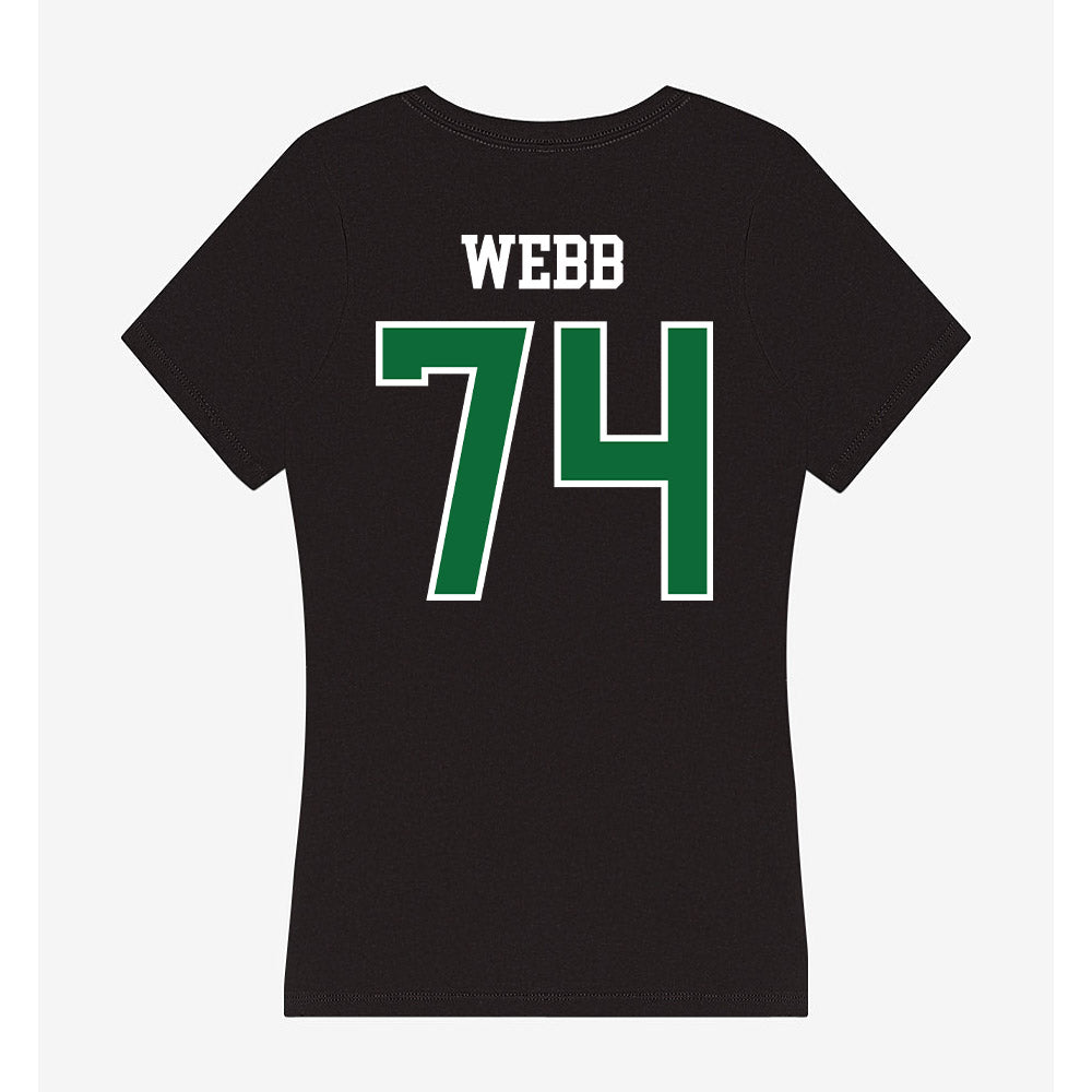EMich - NCAA Football : Spencer Webb - Women's V-Neck T-Shirt-1
