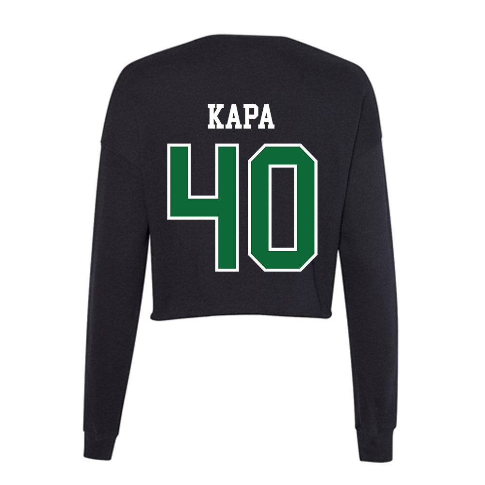 EMich - NCAA Baseball : Tyler Kapa - Women's Cropped Crew Fleece-1