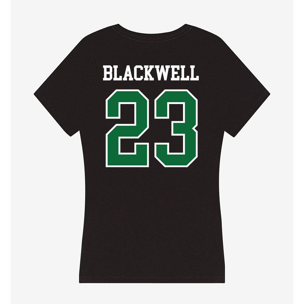 EMich - NCAA Women's Lacrosse : Mackenzie Blackwell - Women's V-Neck T-Shirt-1