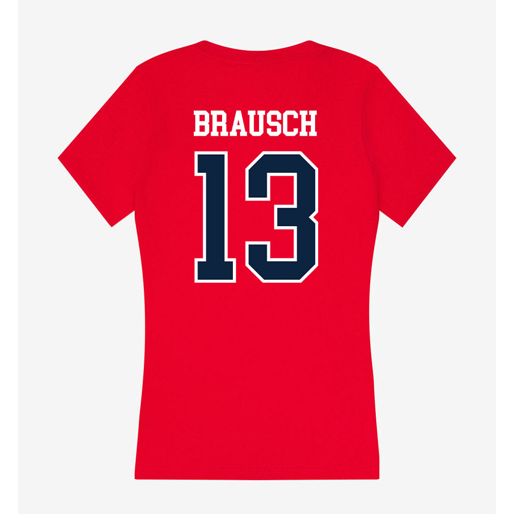 Stony Brook - NCAA Men's Soccer : Daniel Brausch - Women's V-Neck T-Shirt-1