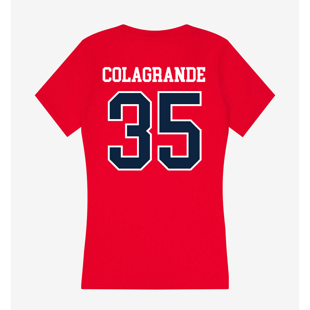 Stony Brook - NCAA Baseball : Aidan Colagrande - Women's V-Neck T-Shirt-1