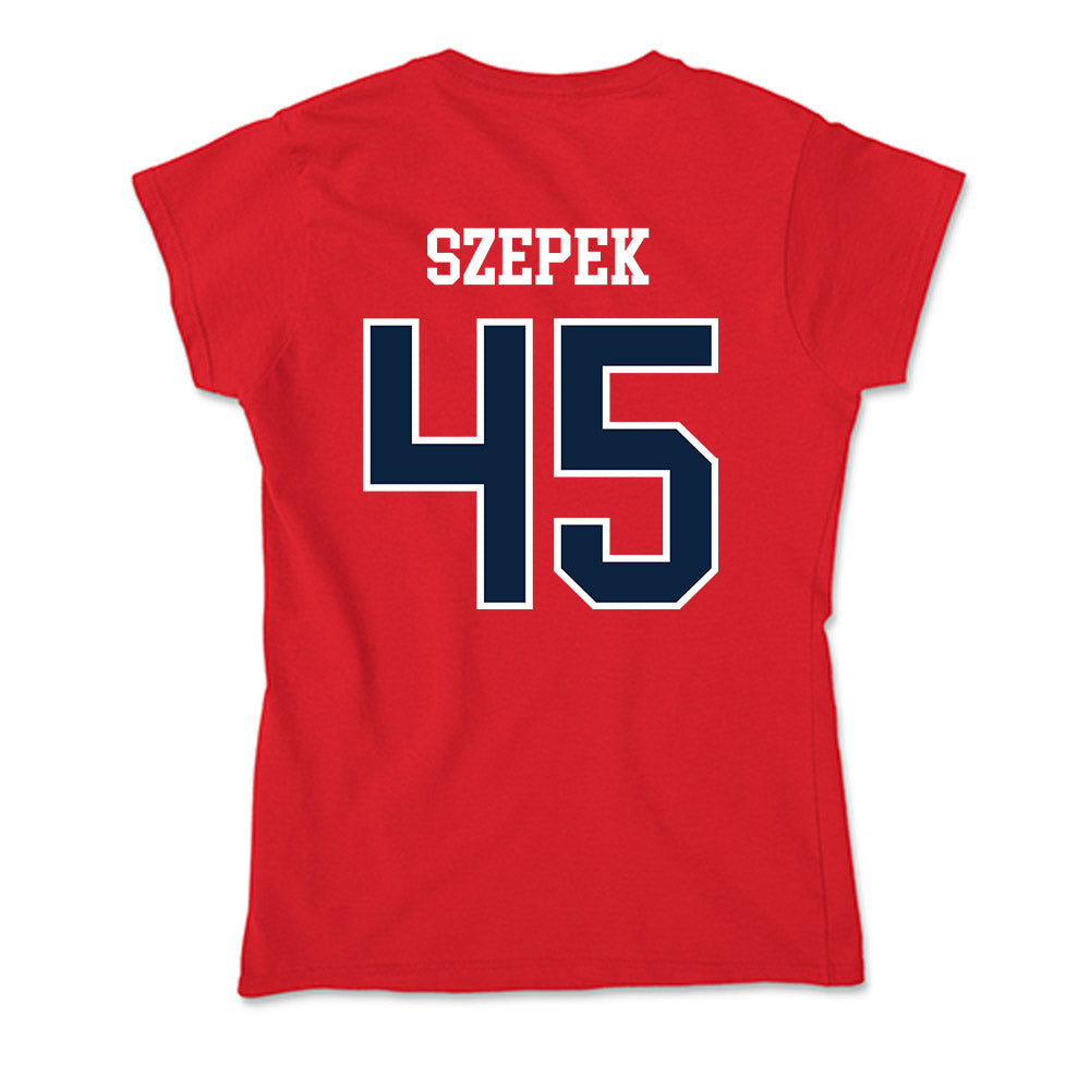Stony Brook - NCAA Baseball : Luke Szepek - Soft Style Women’s T-Shirt-1