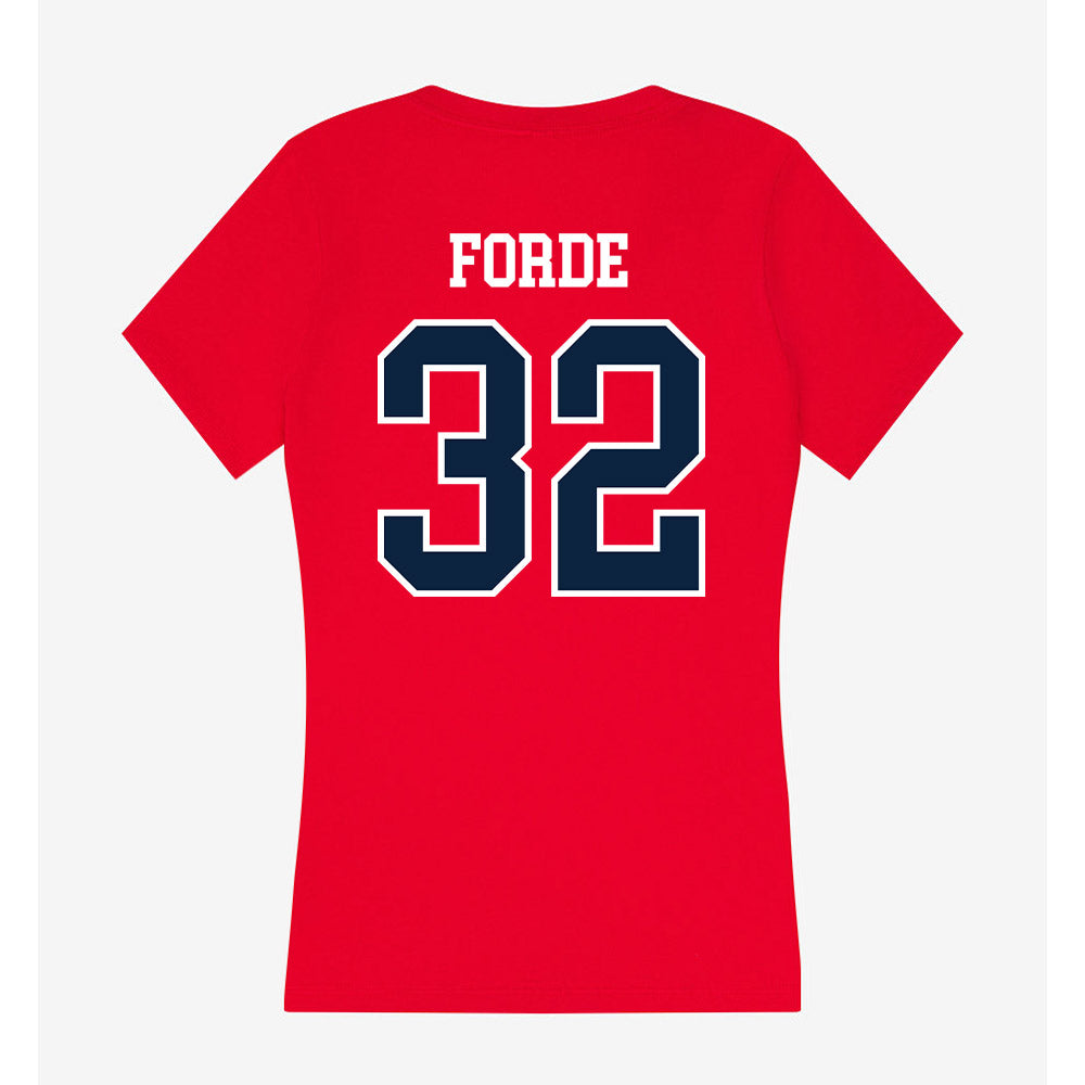 Stony Brook - NCAA Men's Lacrosse : Luke Forde - Women's V-Neck T-Shirt-1