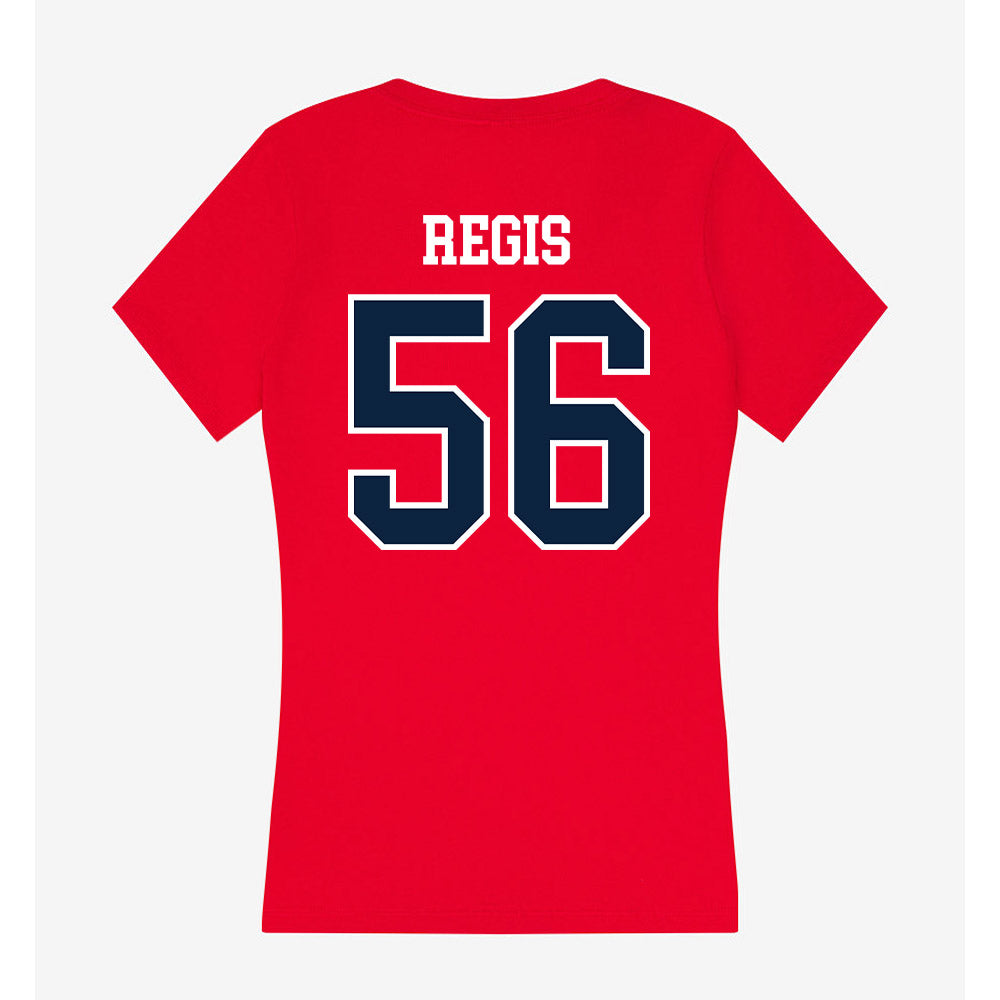Stony Brook - NCAA Football : Sebastian Regis - Women's V-Neck T-Shirt-1