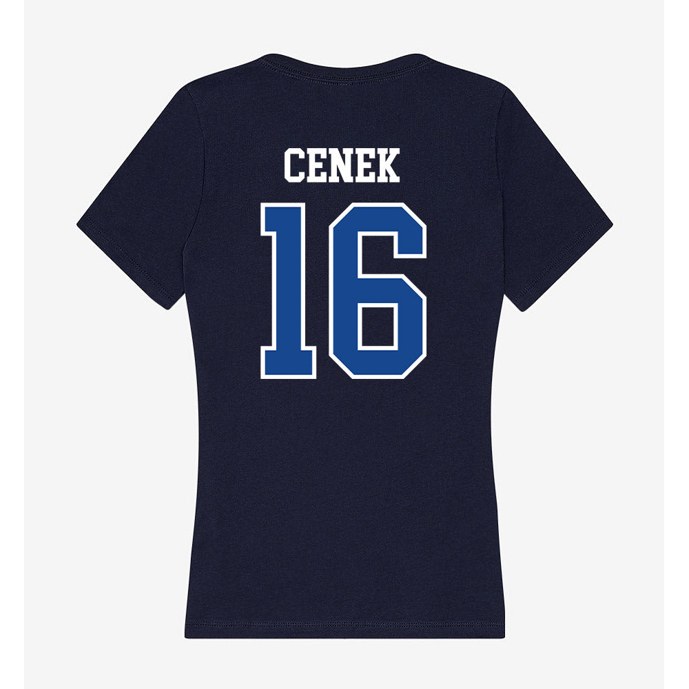 Creighton - NCAA Men's Soccer : Nick Cenek - Women's V-Neck T-Shirt-1