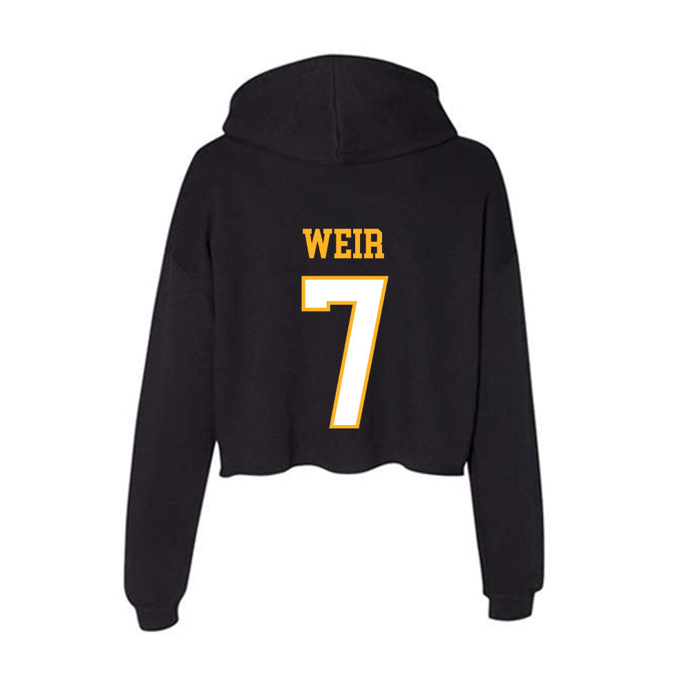 UW Milwaukee - NCAA Men's Soccer : Ollie Weir - Women's Crop Fleece Hoodie-1