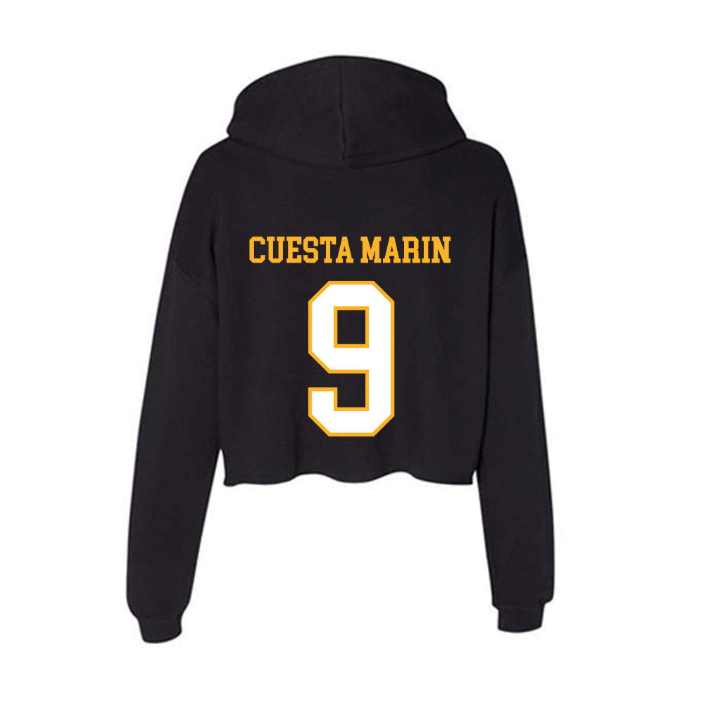 UW Milwaukee - NCAA Men's Soccer : Fernando Cuesta Marin - Women's Crop Fleece Hoodie-1