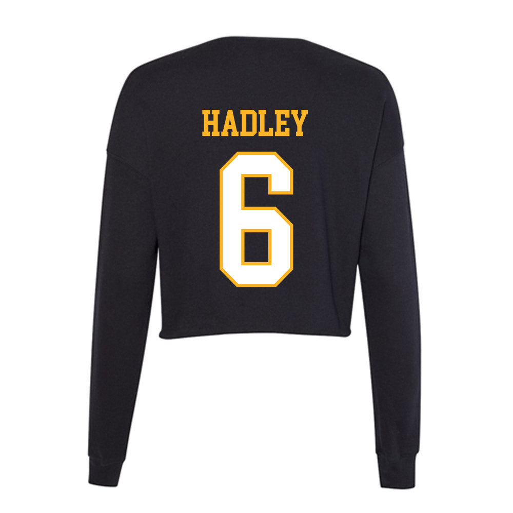 UW Milwaukee - NCAA Baseball : John Hadley - Women's Cropped Crew Fleece-1