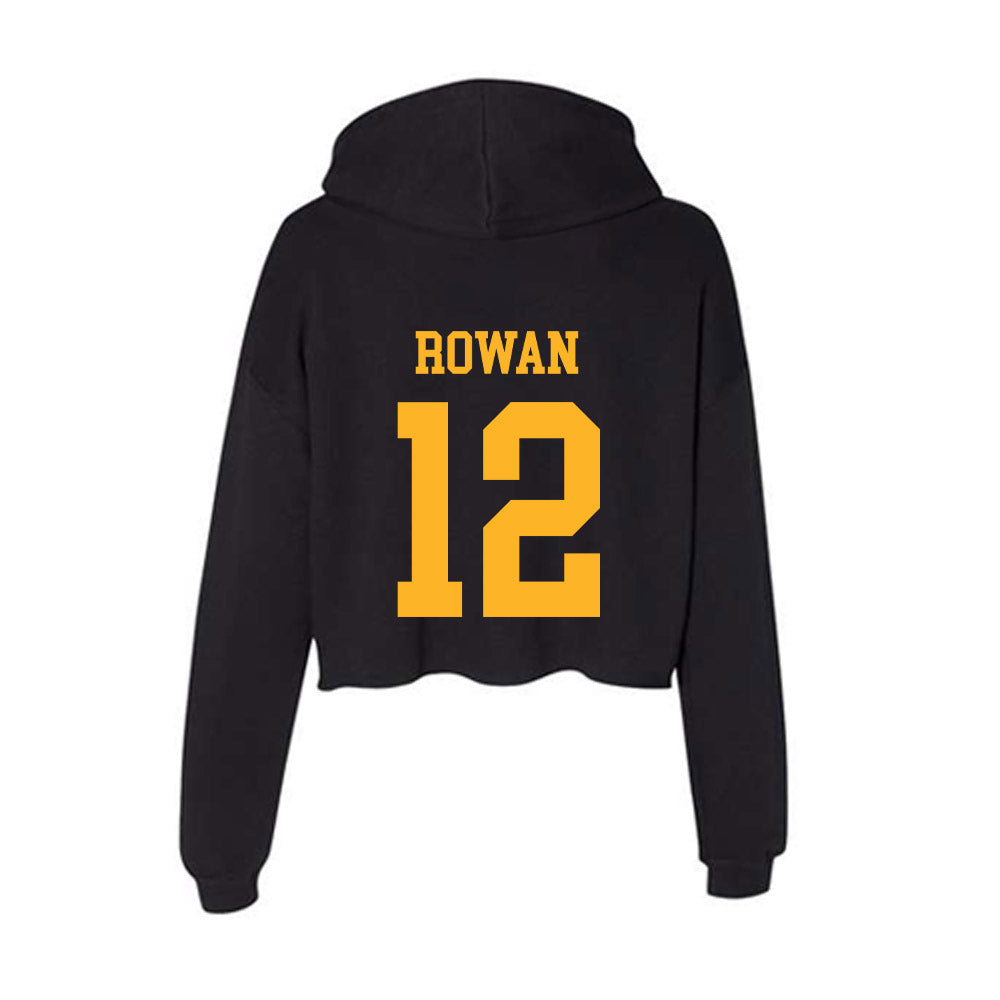 Valpo - NCAA Softball : monica rowan - Women's Crop Fleece Hoodie-1