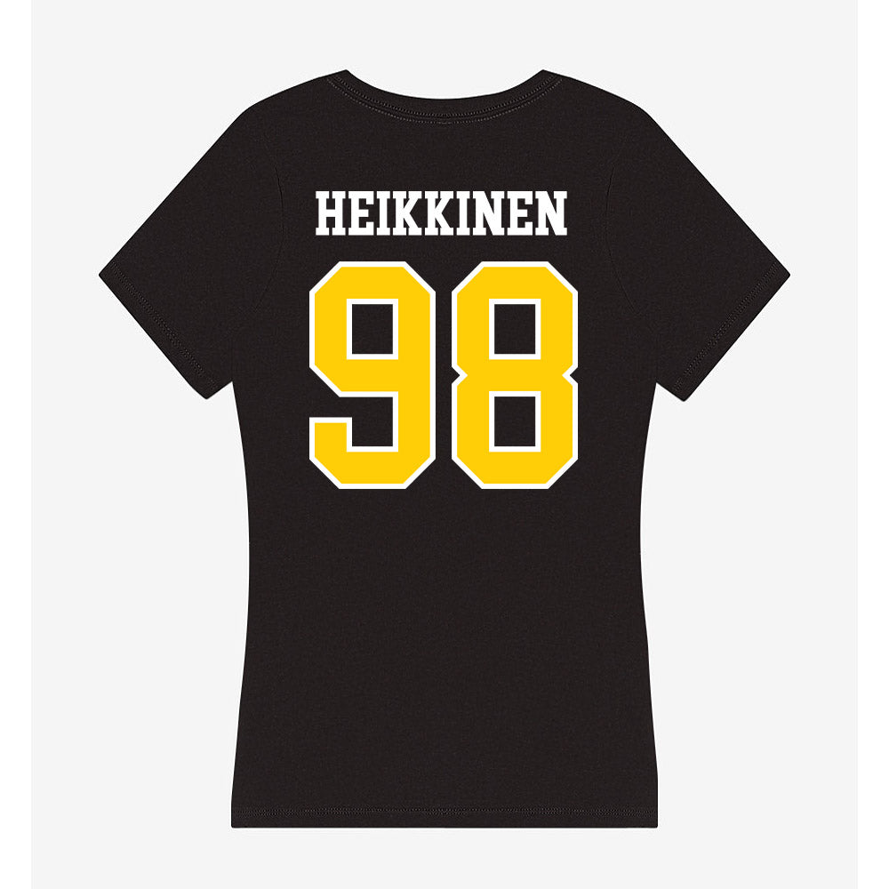 Michigan Tech - NCAA Football : Gauge Heikkinen - Women's V-Neck T-Shirt-1