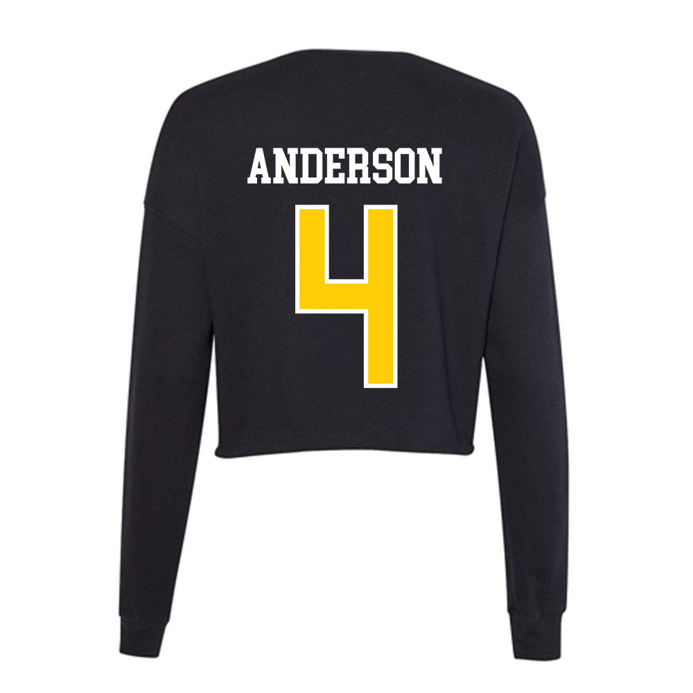 Michigan Tech - NCAA Men's Ice Hockey : Jack Anderson - Women's Cropped Crew Fleece-1
