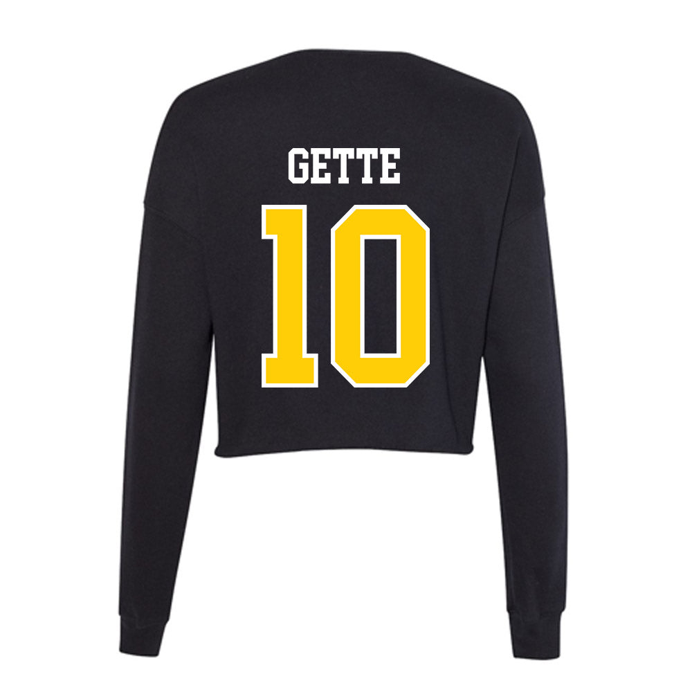 Michigan Tech - NCAA Women's Soccer : Olivia Gette - Women's Cropped Crew Fleece-1
