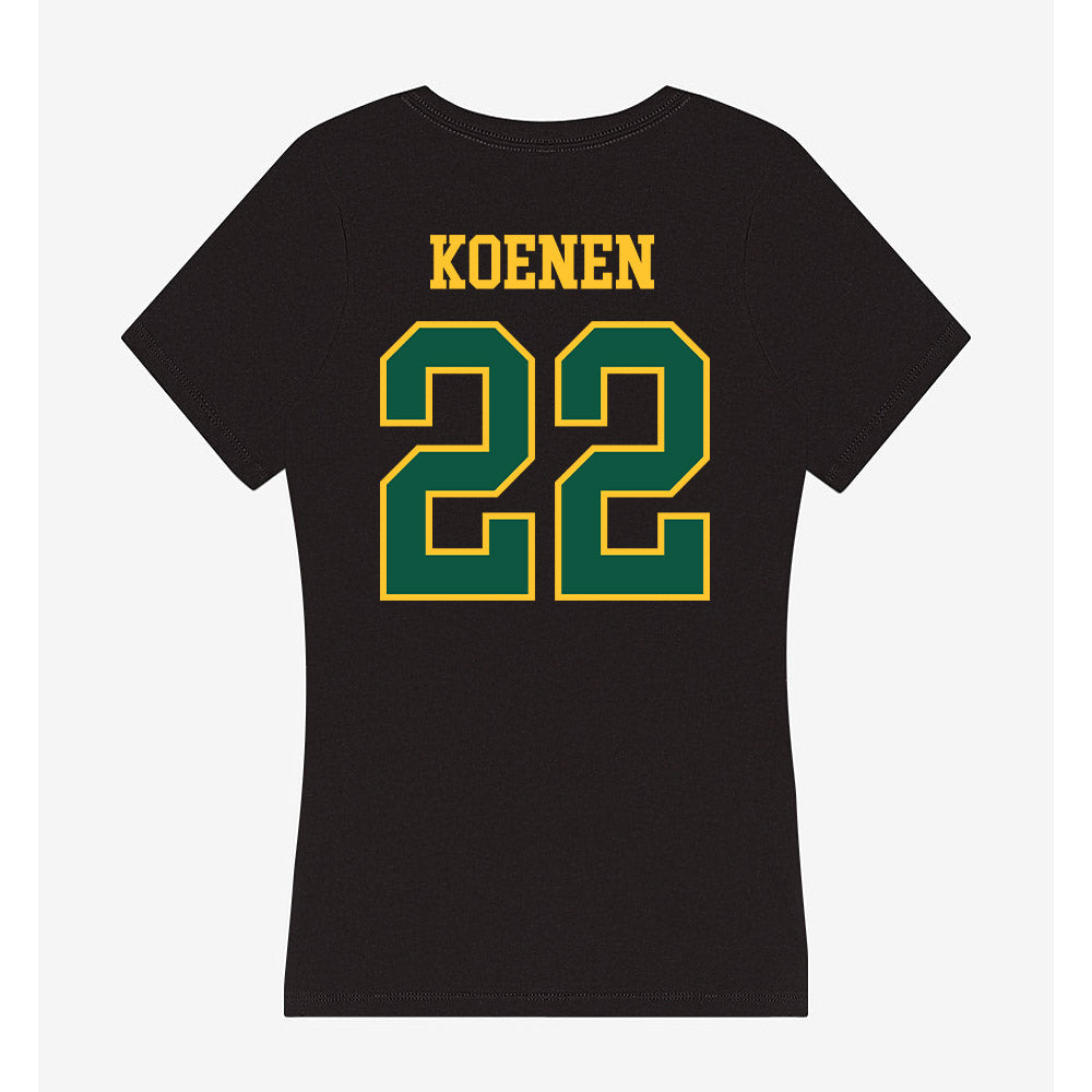 NDSU - NCAA Women's Basketball : Avery Koenen - Women's V-Neck T-Shirt-1