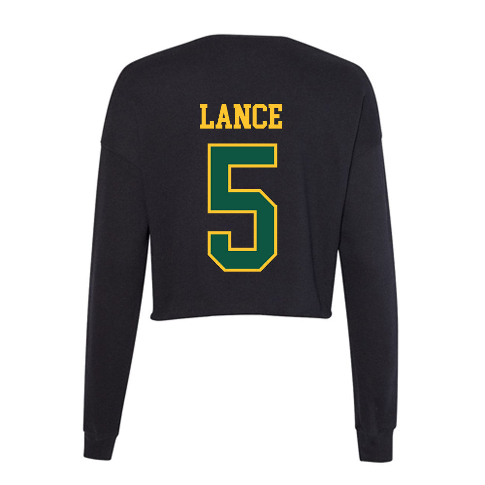 NDSU - NCAA Football : Bryce Lance - Women's Cropped Crew Fleece-1