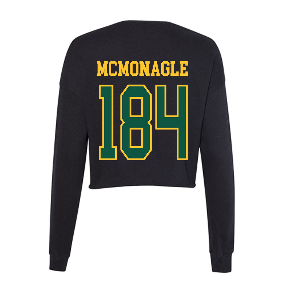NDSU - NCAA Wrestling : Andrew McMonagle - Women's Cropped Crew Fleece-1