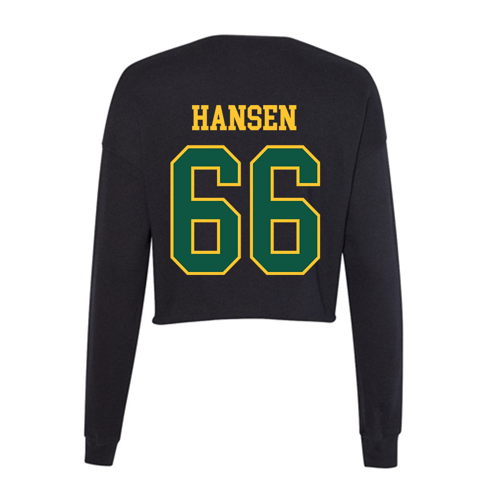 NDSU - NCAA Football : Jack Hansen - Women's Cropped Crew Fleece-1