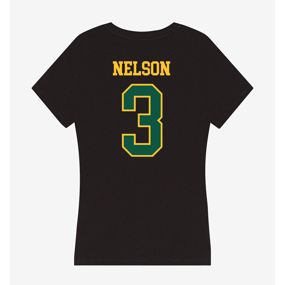 NDSU - NCAA Football : RaJa Nelson - Women's V-Neck T-Shirt-1