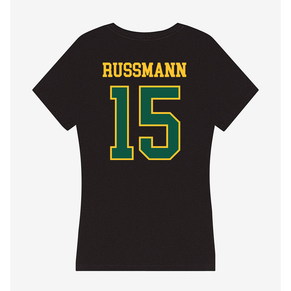 NDSU - NCAA Women's Soccer : Morgan Russmann - Women's V-Neck T-Shirt-1