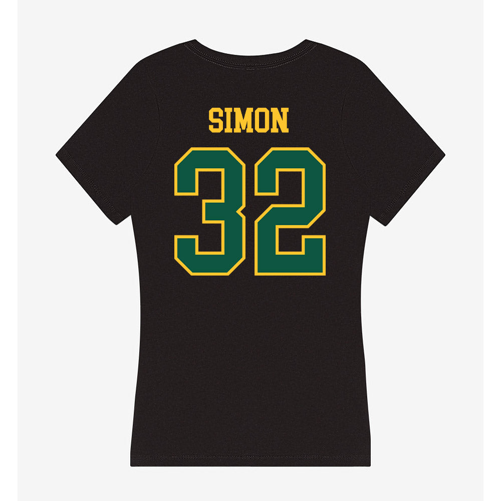 NDSU - NCAA Women's Basketball : Miriley Simon - Women's V-Neck T-Shirt-1