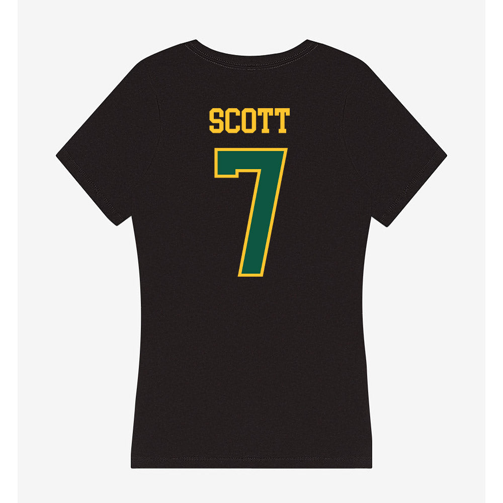NDSU - NCAA Football : DJ scott - Women's V-Neck T-Shirt-1