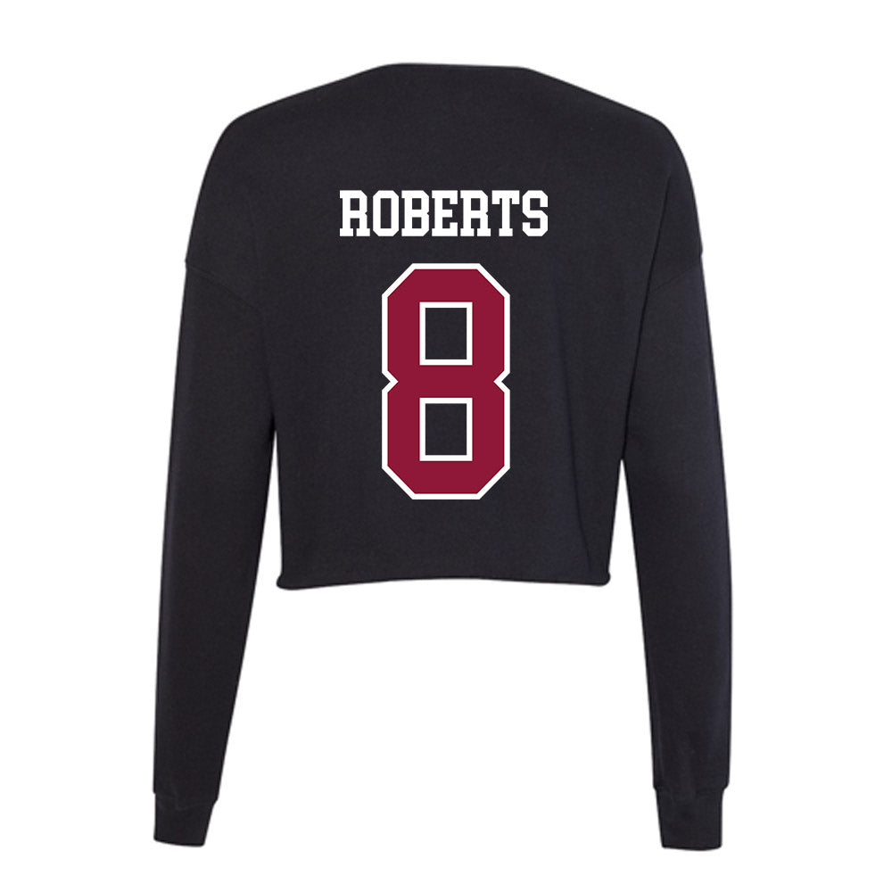 Henderson State - NCAA Football : Devonta Roberts - Women's Cropped Crew Fleece-1