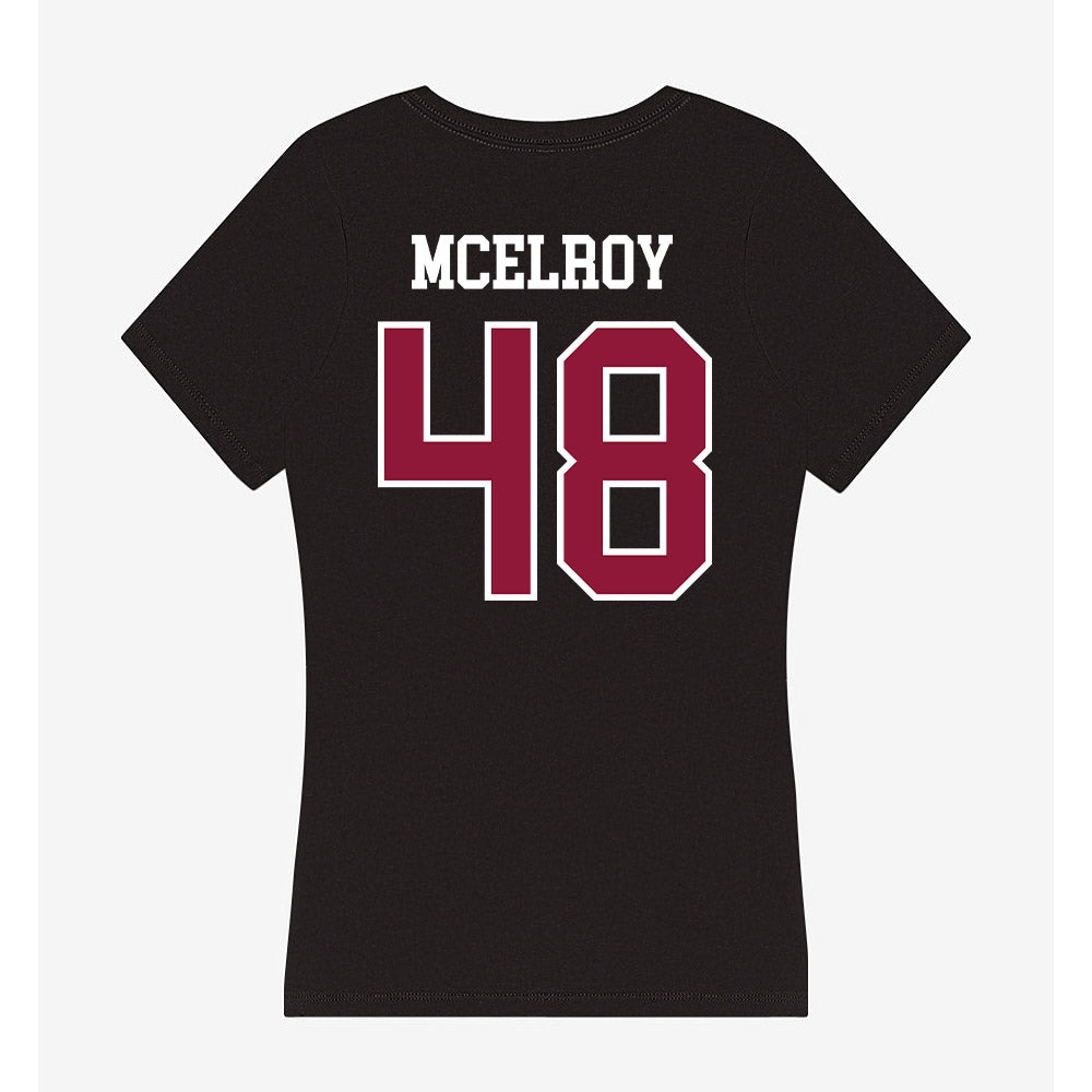 Henderson State - NCAA Football : Jesse McElroy - Women's V-Neck T-Shirt-1
