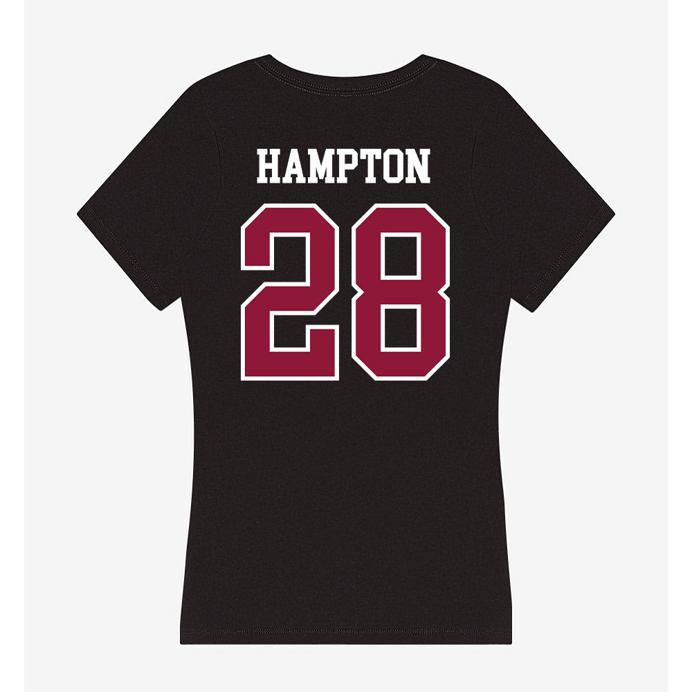 Henderson State - NCAA Football : Terrance Hampton - Women's V-Neck T-Shirt-1
