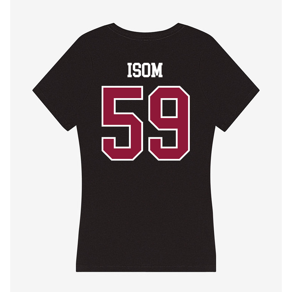 Henderson State - NCAA Football : Alexander Isom - Women's V-Neck T-Shirt-1