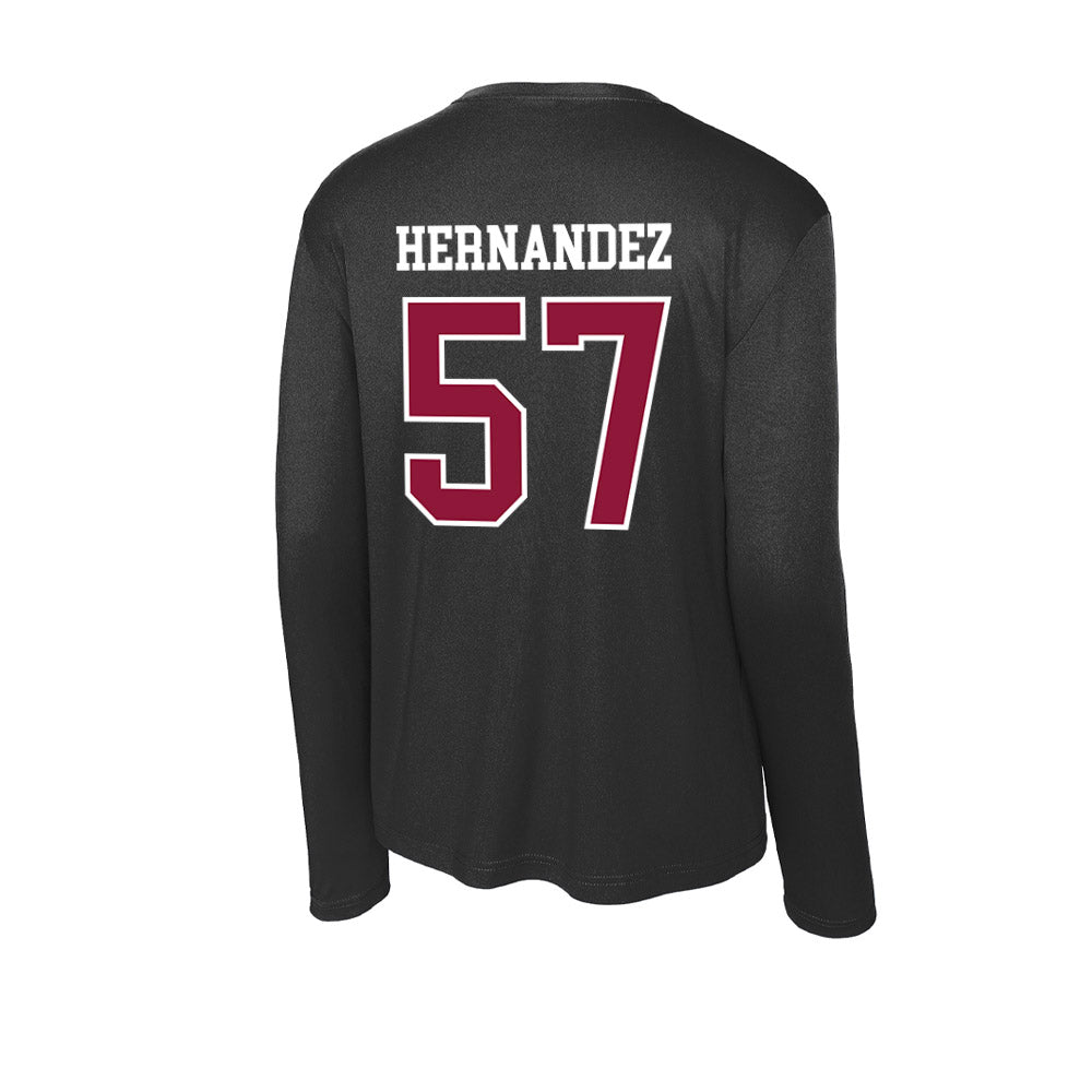 Henderson State - NCAA Football : Gabriel Hernandez - Activewear Long Sleeve T-Shirt-1