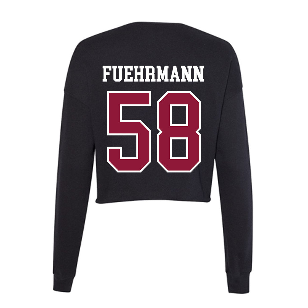 Henderson State - NCAA Football : cooper fuehrmann - Women's Cropped Crew Fleece-1