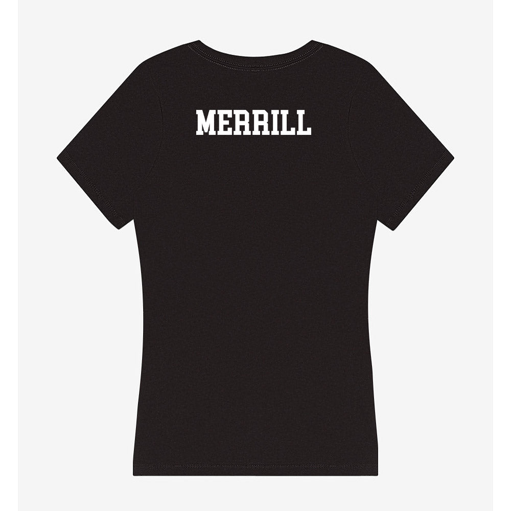 Henderson State - NCAA Women's Swimming & Diving : Elliana Merrill - Women's V-Neck T-Shirt-1