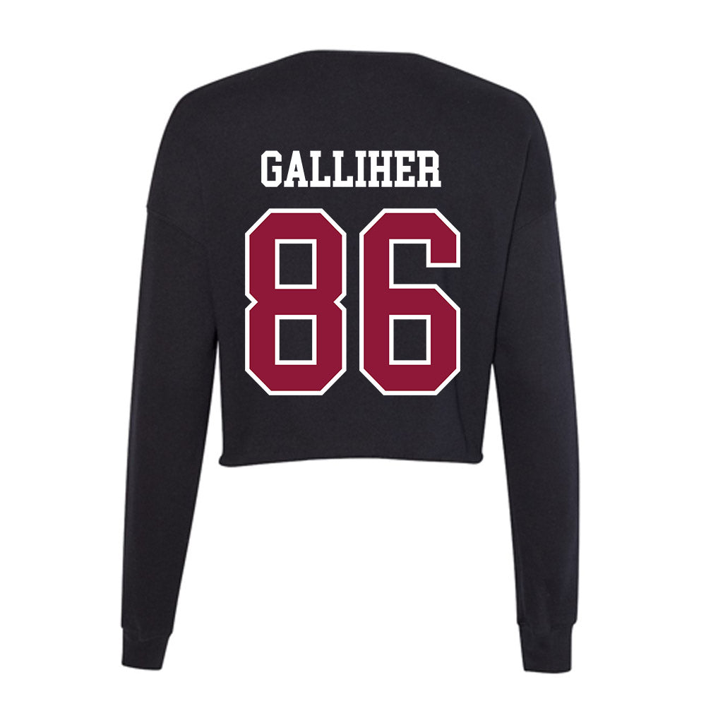 Henderson State - NCAA Football : Cameron Galliher - Women's Cropped Crew Fleece-1