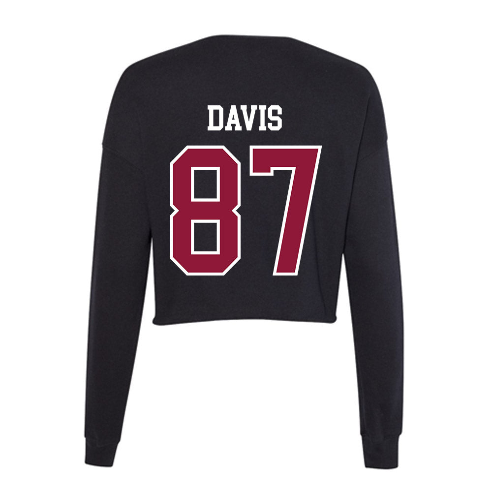 Henderson State - NCAA Football : Cayden Davis - Women's Cropped Crew Fleece-1