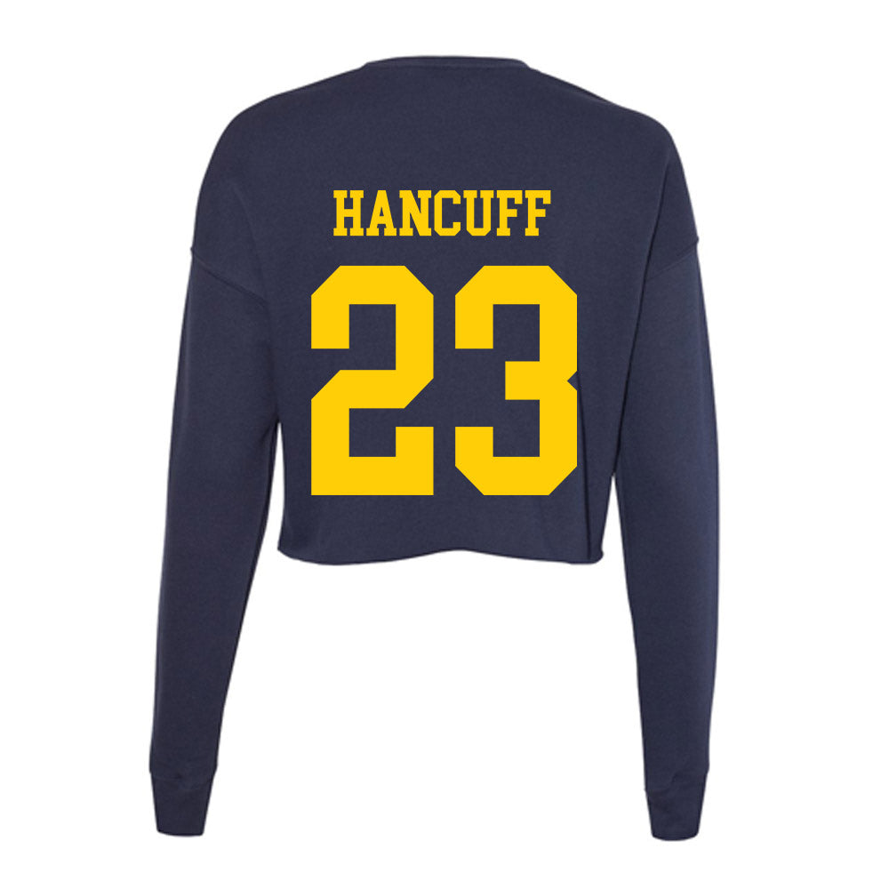 UCO - NCAA Men's Basketball : Brady Hancuff - Women's Cropped Crew Fleece-1