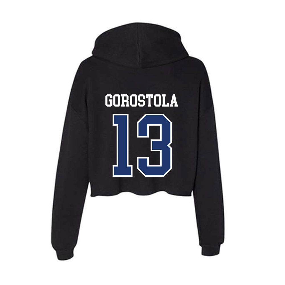 FGCU - NCAA Baseball : Javier Gorostola - Women's Crop Fleece Hoodie-1
